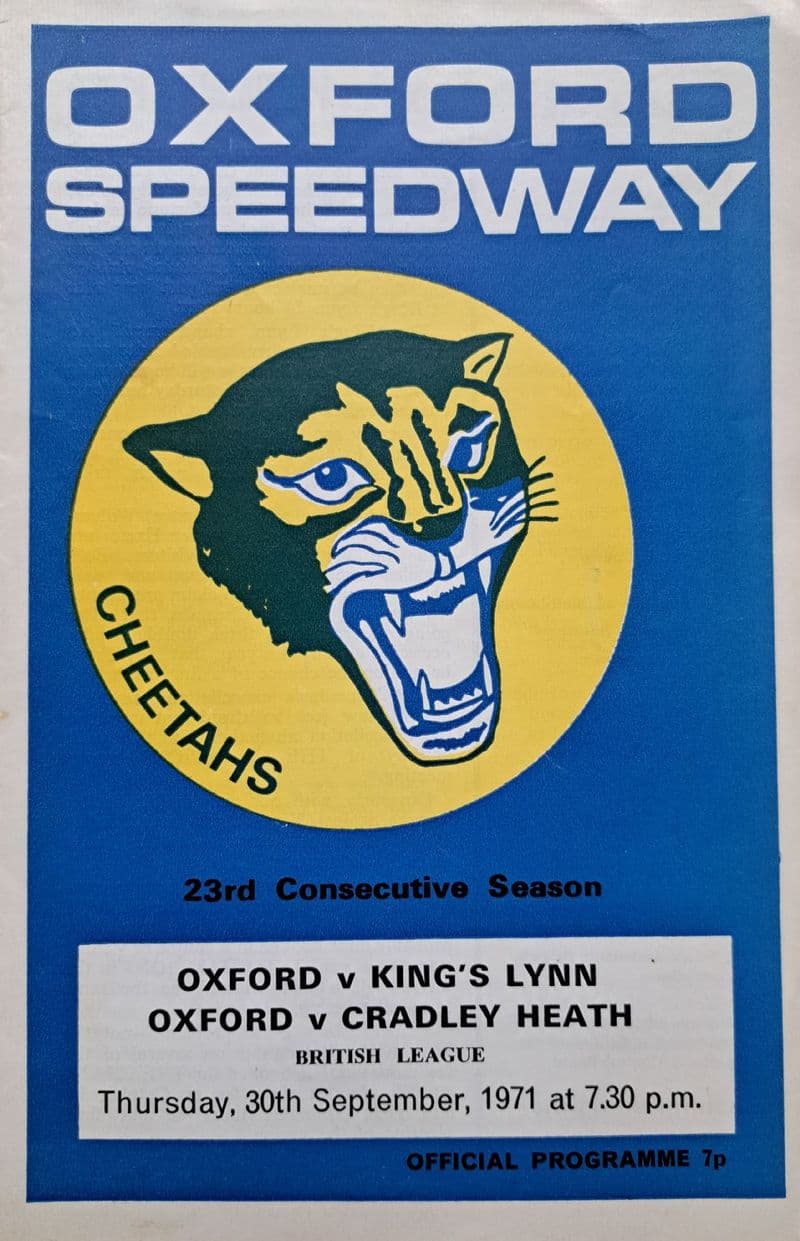 Oxford v King's Lynn & Cradley Heath (1971, Sep 30th)