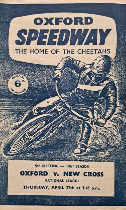 Oxford v New Cross (1961, Apr 27th)