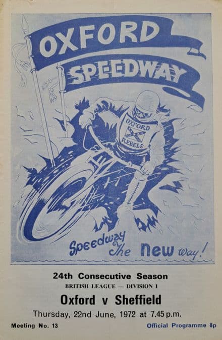 Oxford v Sheffield (1972, Jun 22nd)