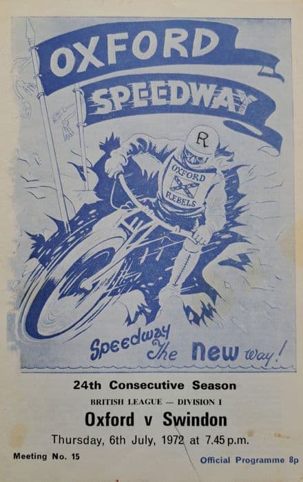 Oxford v Swindon (1972, Jul 6th)