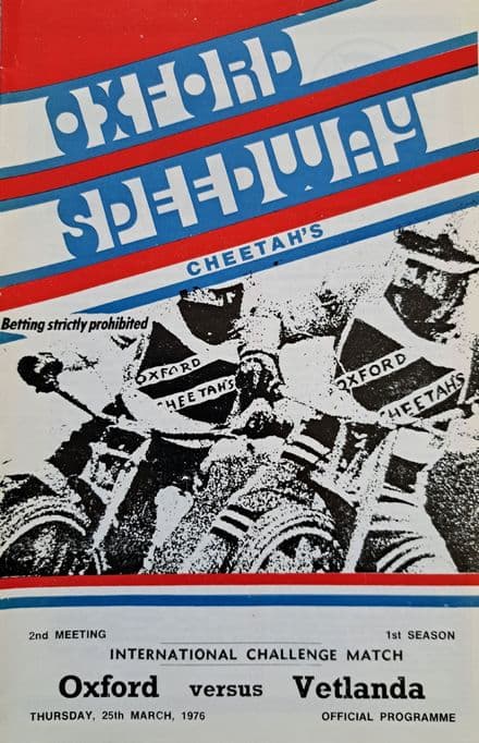 Oxford v Vetlanda (1976, Mar 25th)