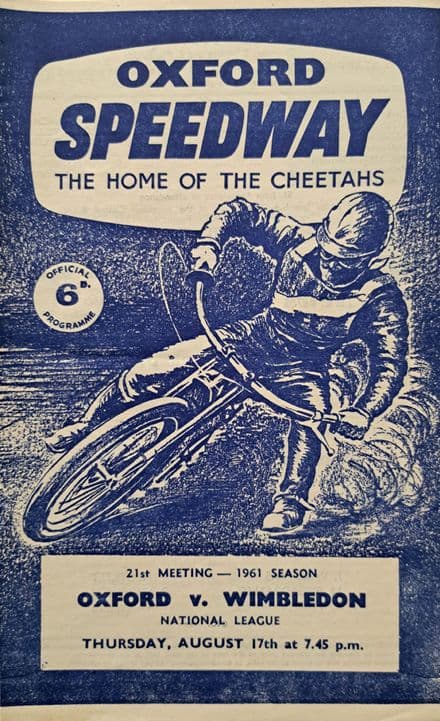 Oxford v Wimbledon (1961, Aug 17th)