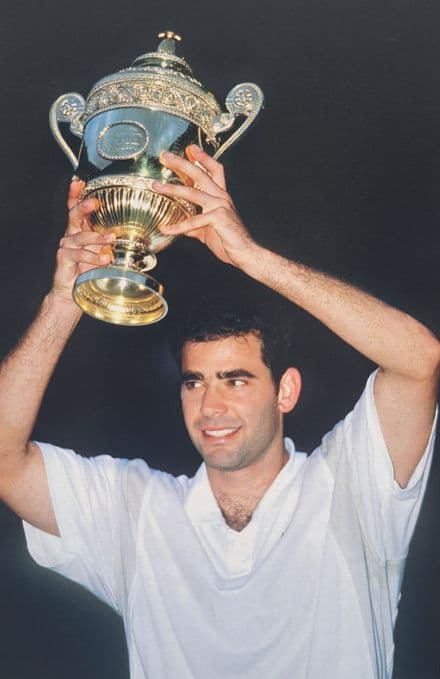 Pete Sampras Small Colour Photo (Wimbledon) "Winner"
