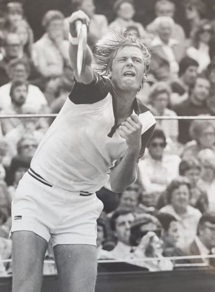 Peter Fleming Press Photo "Serving"