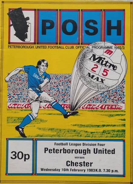 Peterborough v Chester, Div 4 (1983, Feb 16th)