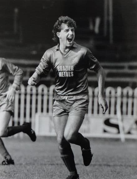 Phil Coleman, Dulwich Hamlet FC (mid 1980s) B&W Press Photo