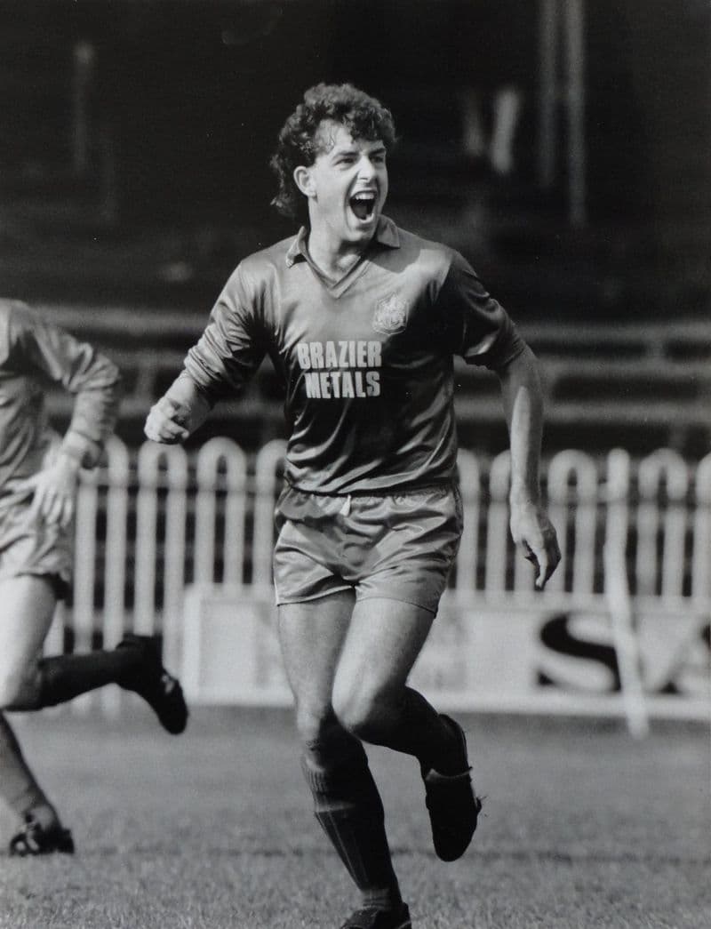 Phil Coleman, Dulwich Hamlet FC (mid 1980s) B&W Press Photo