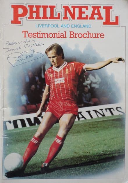 Phil Neal Testimonial Brochure (SIGNED)