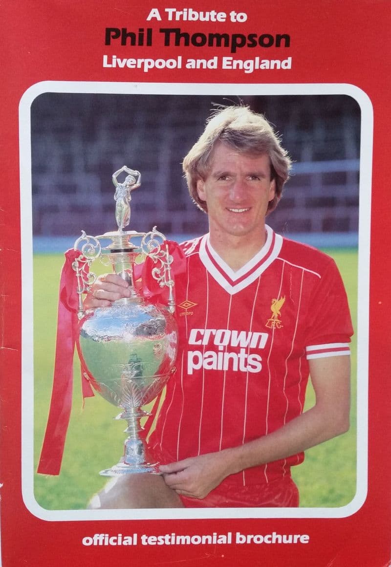 Phil Thompson Official Testimonial Brochure (SIGNED) & Photo