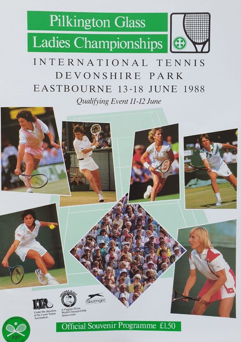 Pilkington Glass Ladies' Championships Eastbourne (1988, 13th-18th June) & Press Info