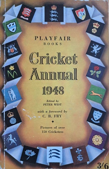 Playfair Cricket Annual 1948 ed by Peter West (Issue 1)