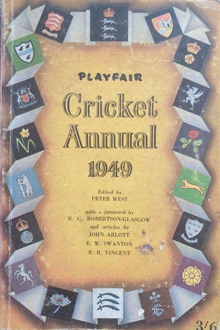 Playfair Cricket Annual 1949 ed by Peter West