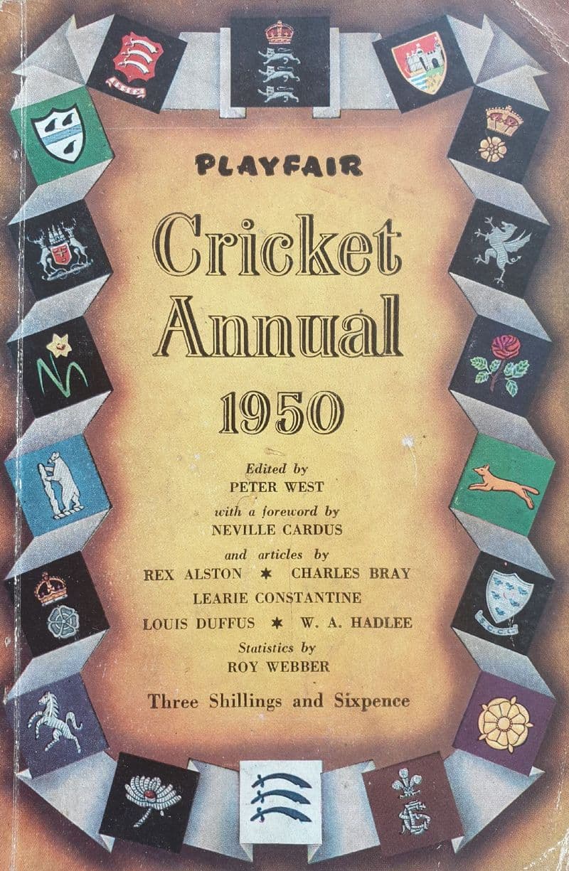 Playfair Cricket Annual 1950 ed by Peter West