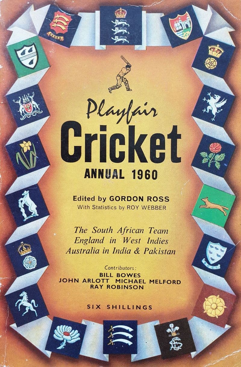 Playfair Cricket Annual 1960 ed by Gordon Ross (Good Condition)