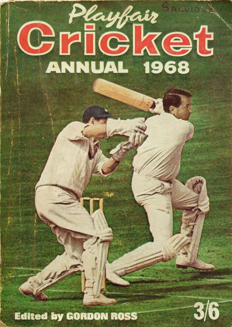 Playfair Cricket Annual 1968 ed by Gordon Ross (Fairly Good Copy)