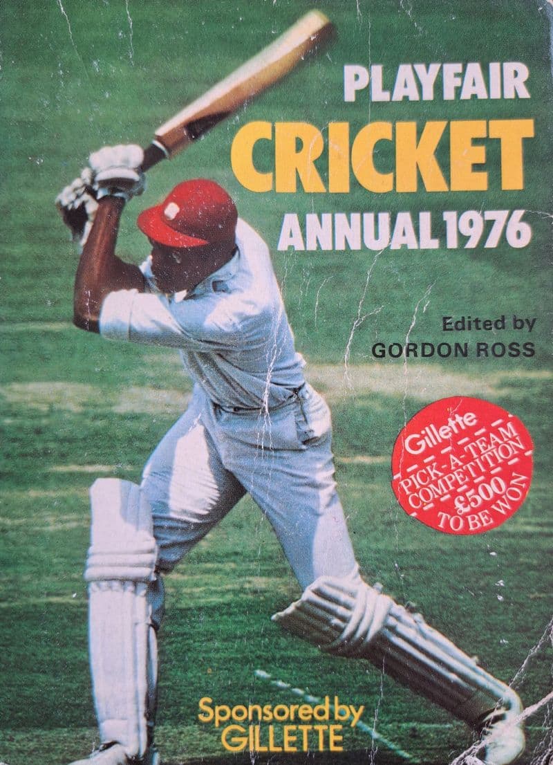 Playfair Cricket Annual 1976 ed by Gordon Ross