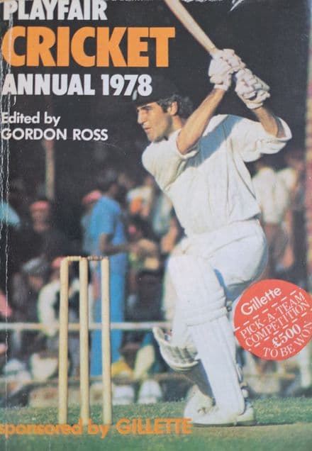 Playfair Cricket Annual 1978 ed by Gordon Ross