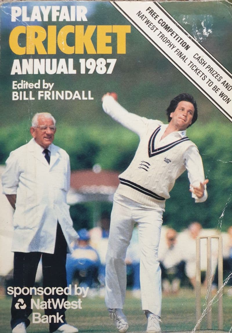 Playfair Cricket Annual 1987 ed by Bill Frindall