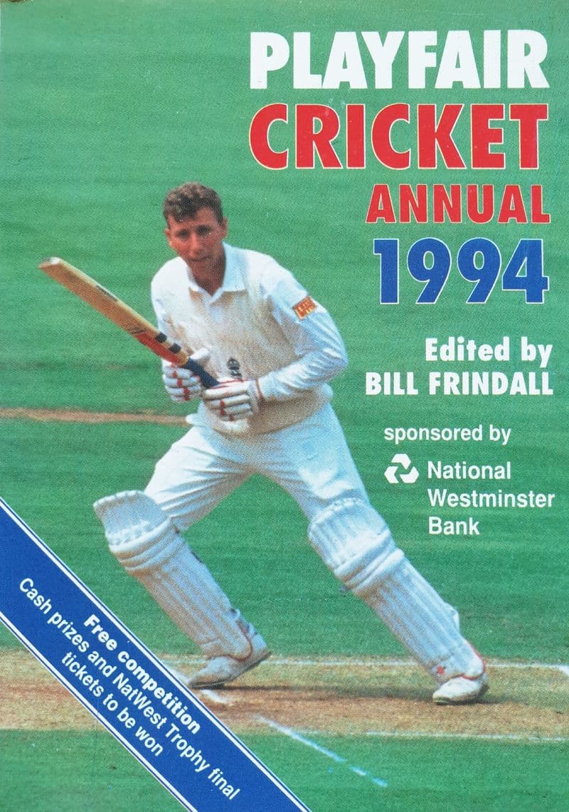 Playfair Cricket Annual 1994 ed by Bill Frindall