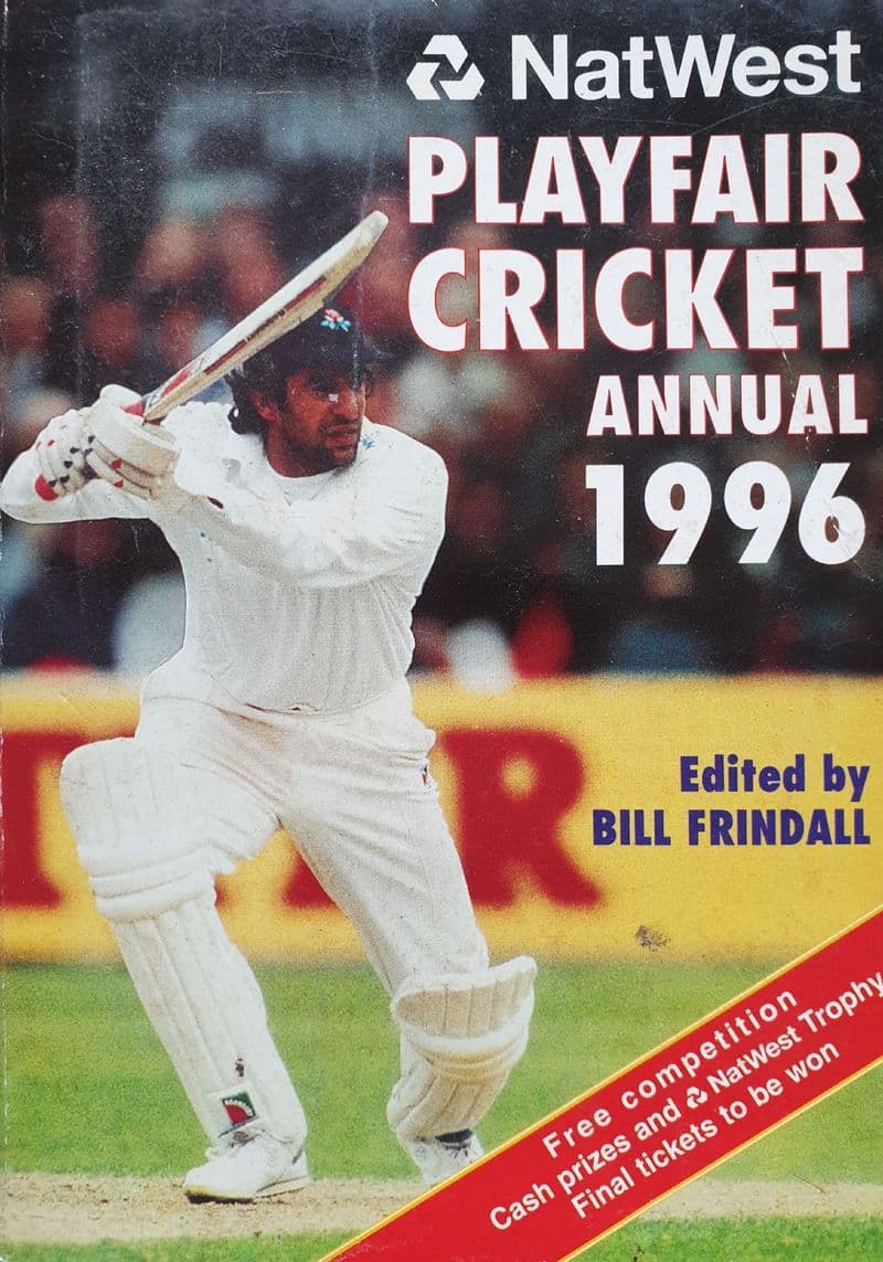 Playfair Cricket Annual 1996 ed by Bill Frindall