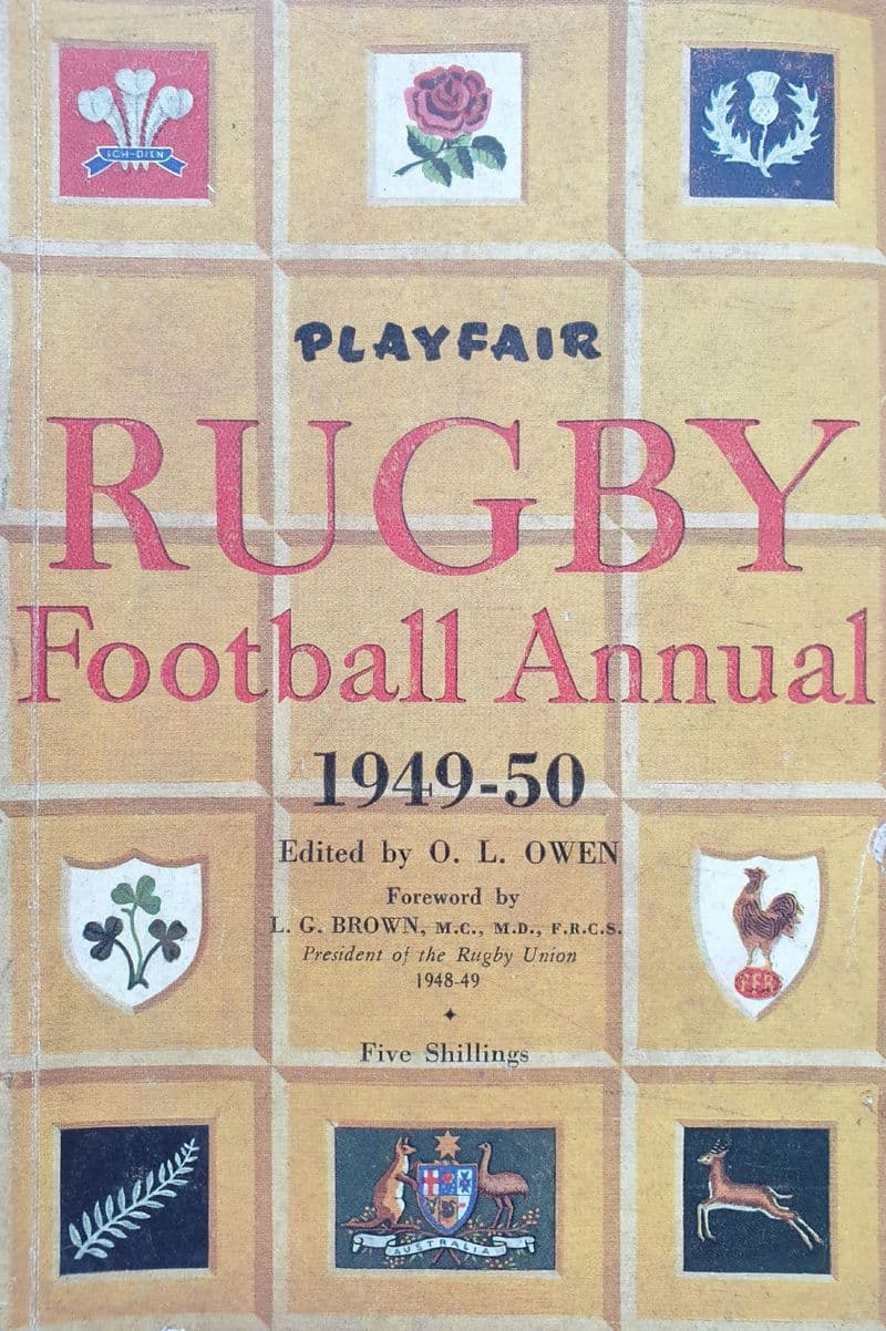 Playfair Rugby Annual 1949-50 ed by OL Owen