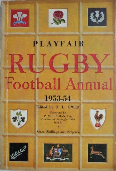 Playfair Rugby Annual 1953-54 ed by OL Owen