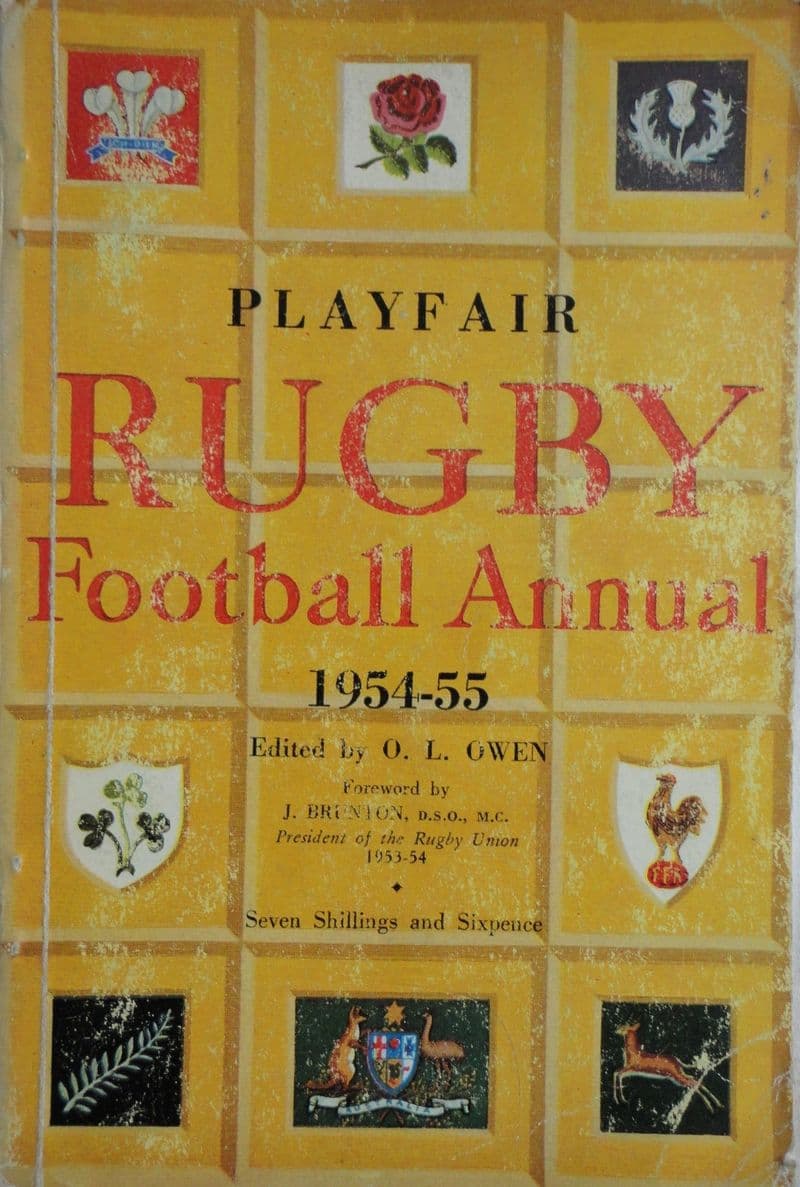 Playfair Rugby Annual 1954-55 ed by OL Owen