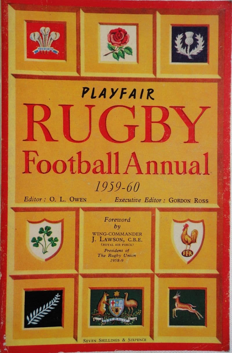 Playfair Rugby Annual 1959-60 ed by OL Owen