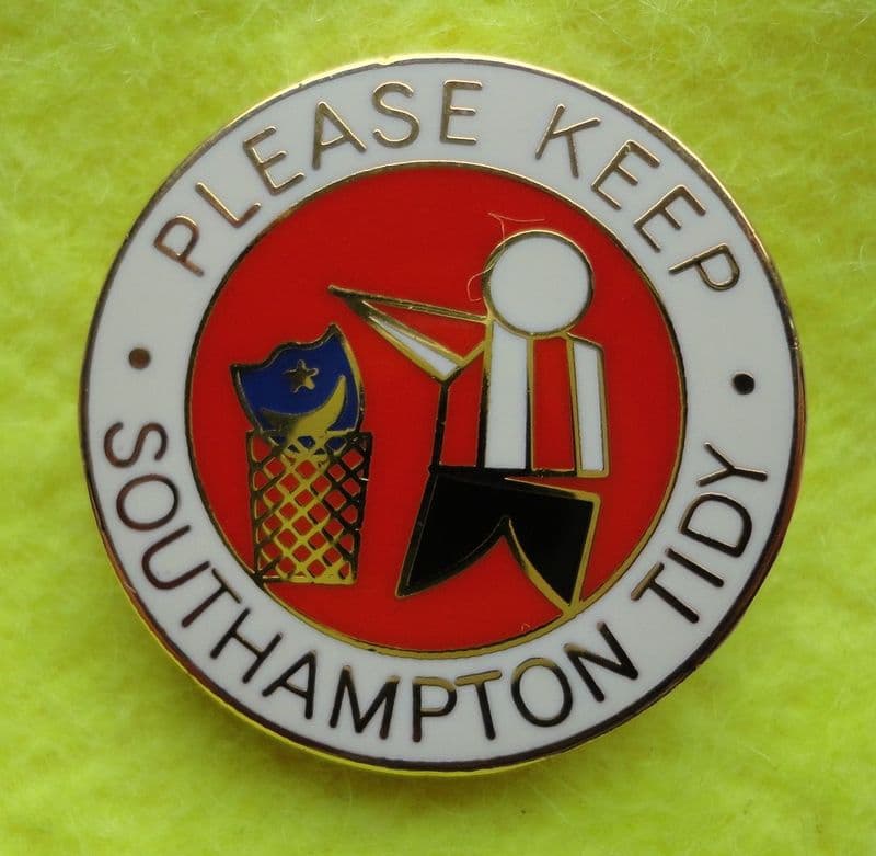 Please Keep Southampton Tidy, Enamel Pin Badge
