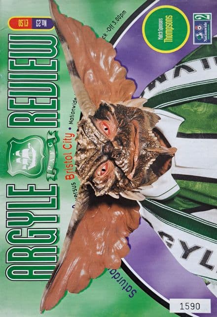 Plymouth v Bristol City, Div 2 (1998, Mar 21st)