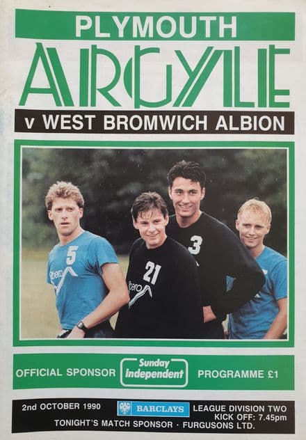Plymouth v WBA, Div 2 (1990, Oct 2nd)