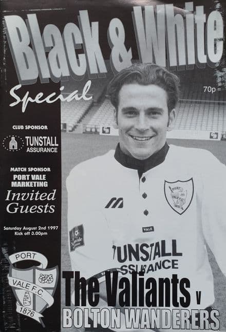 Port Vale v Bolton (1997, Aug 2nd)