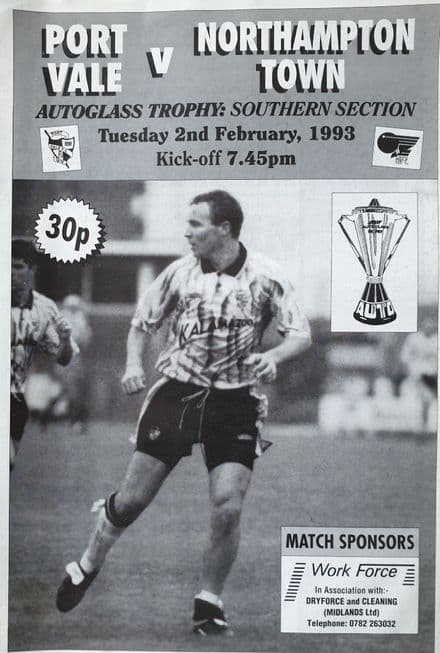 Port Vale v Northampton, Autoglass (1993, Feb 2nd)