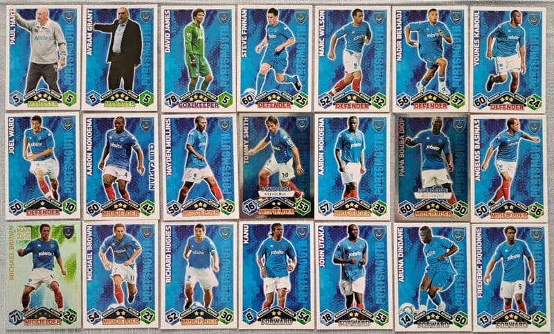 Portsmouth, Match Attax Cards x 21 (2009-10)