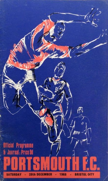 Portsmouth v Bristol City, Div 2 (1968, Dec 28th)