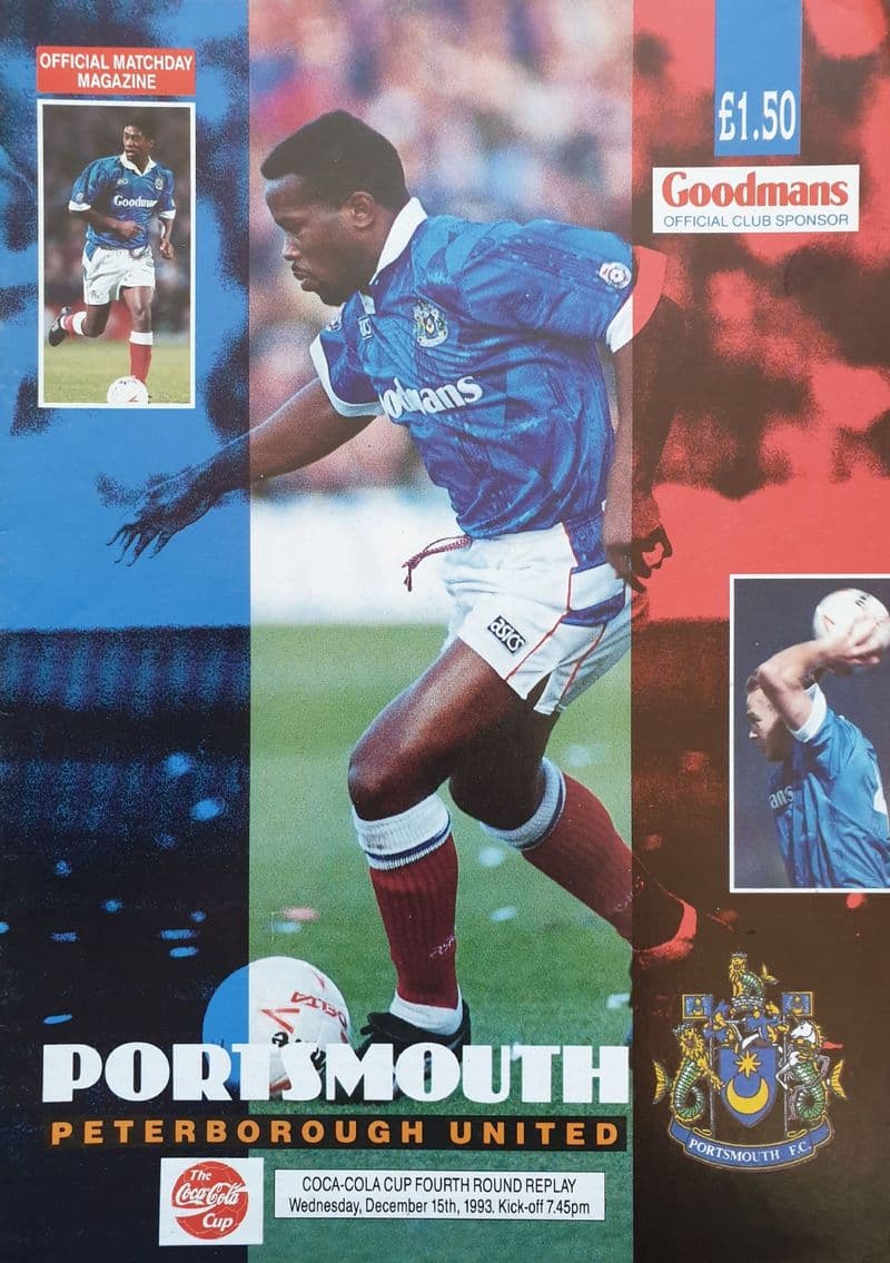 Portsmouth v Peterborough, Coca Cola Cup (1993, Dec 15th)