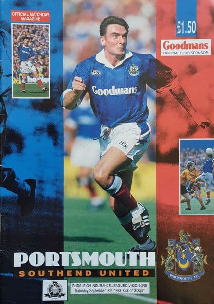 Portsmouth v Southend, Endsleigh Div 1 (1993, Sep 18th)