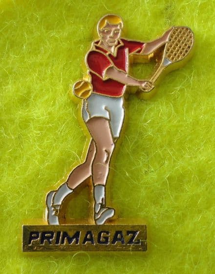 Primagaz Tennis Enamel Pin Badge