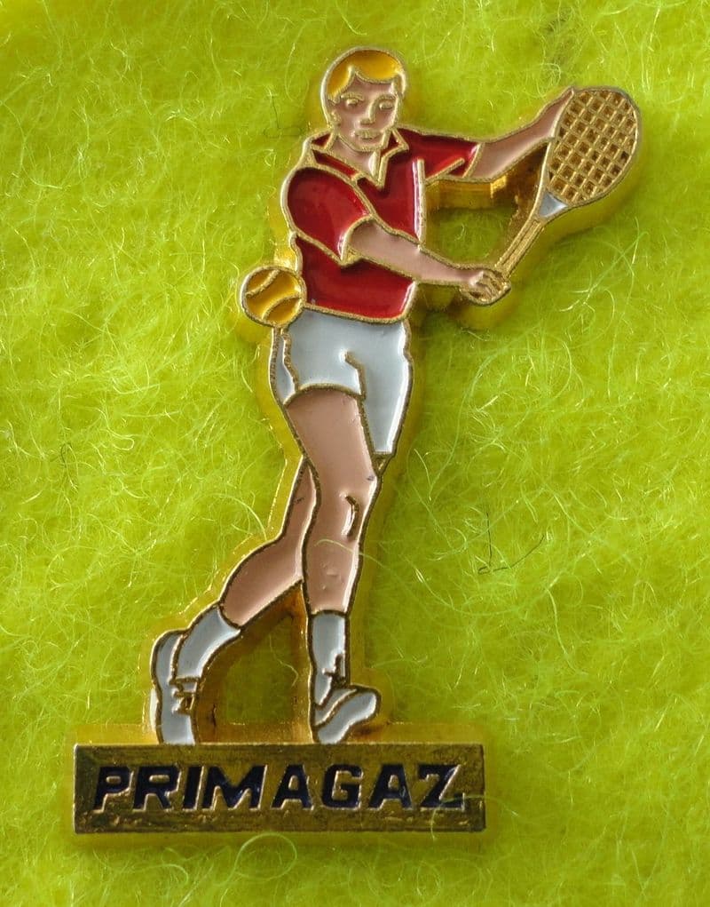 Primagaz Tennis Enamel Pin Badge
