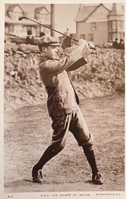 Prince of Wales Golf Card (Rotary, Unused)