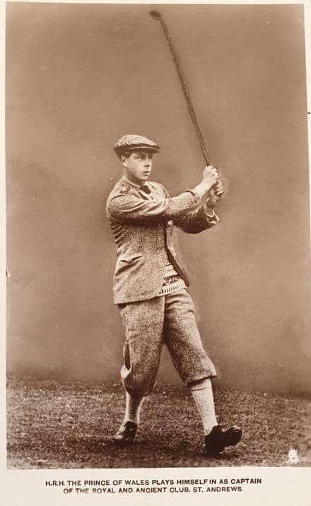 Prince of Wales Golf Card (Tuck, Unused)