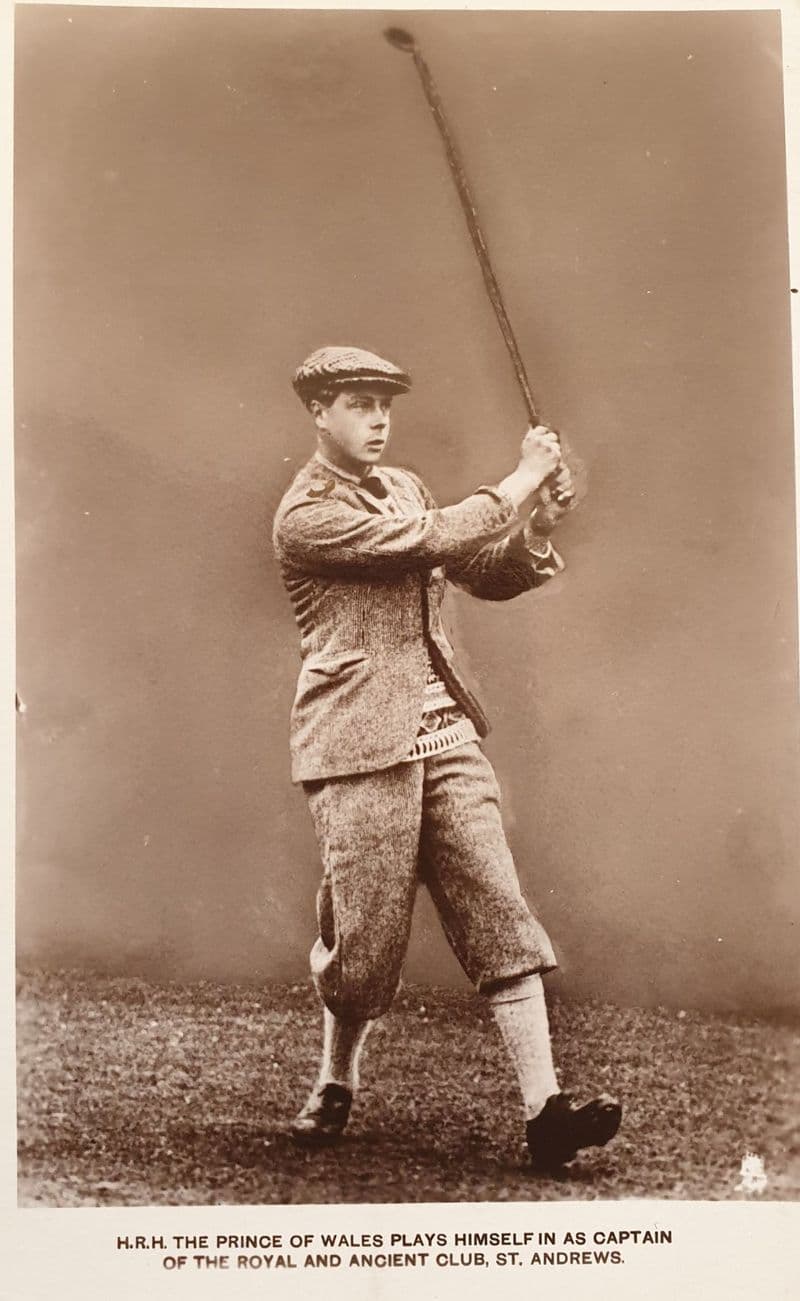 Prince of Wales Golf Card (Tuck, Unused)