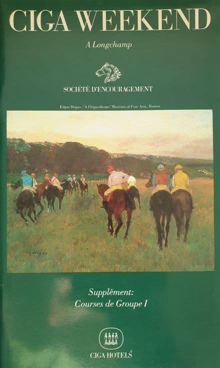 Prix de L'arc de Triomphe Racecard (1989)