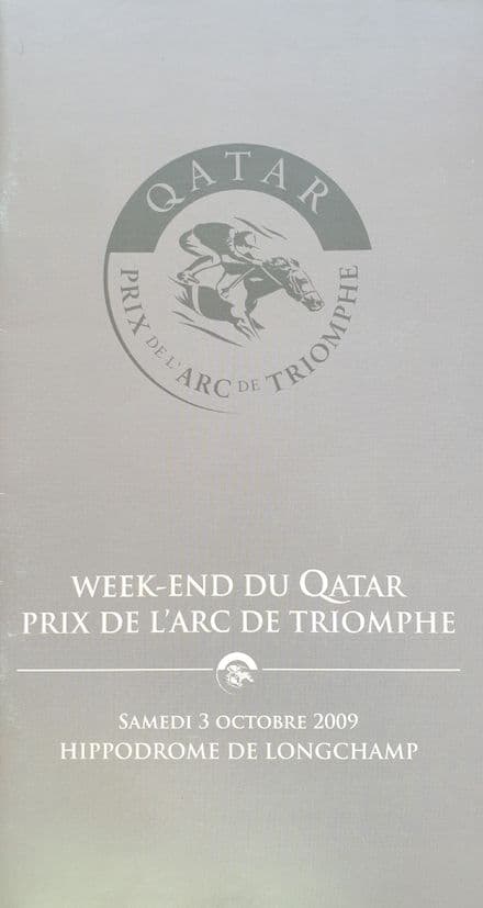 Prix de L'arc de Triomphe Racecard 2009
