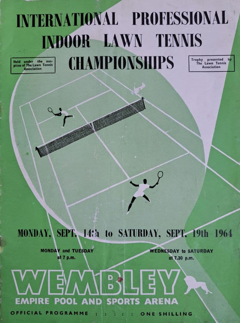 Professional Indoor Championships Tennis Programme (1964, Sep 14th-19th)