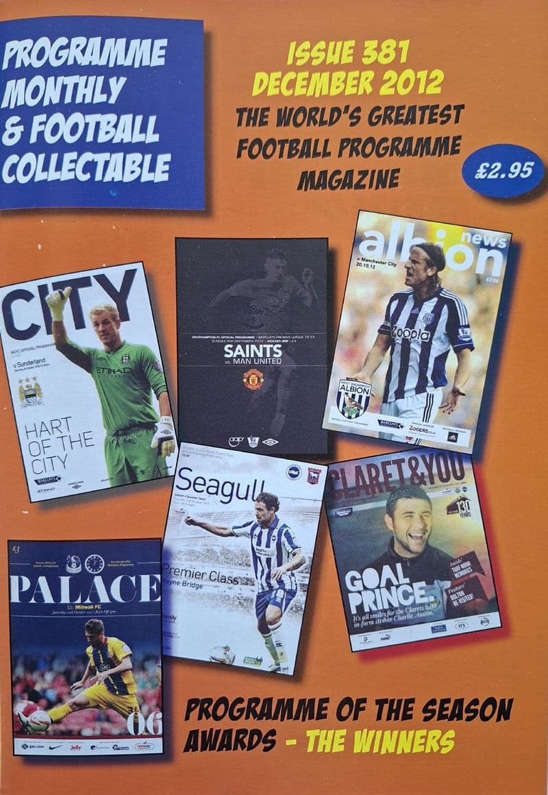 Programme Monthly & Football Collectable No.381 (Dec, 2012)