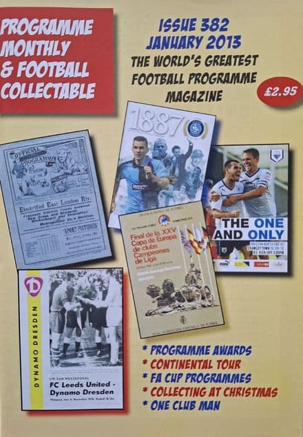 Programme Monthly & Football Collectable No.382 (Jan, 2013)