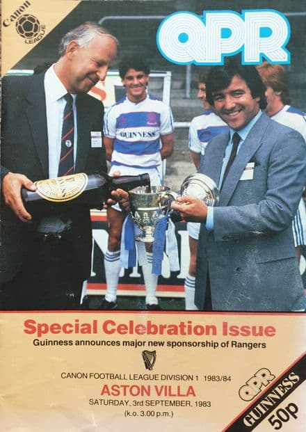 QPR v Aston Villa, Div 1 (1983, Sep 3rd)
