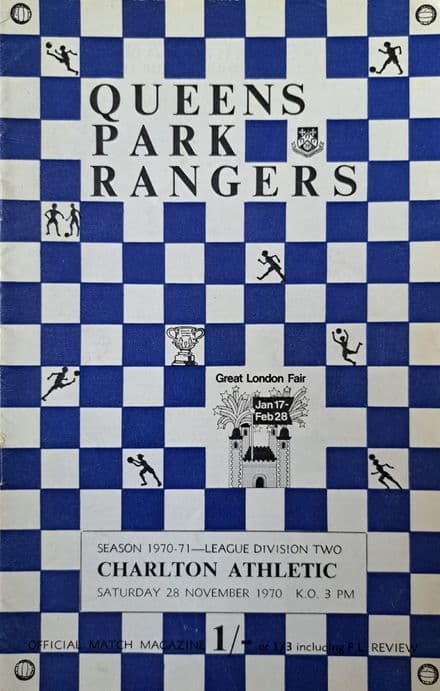 QPR v Charlton Athletic, Div 2 (1970, Nov 28th)