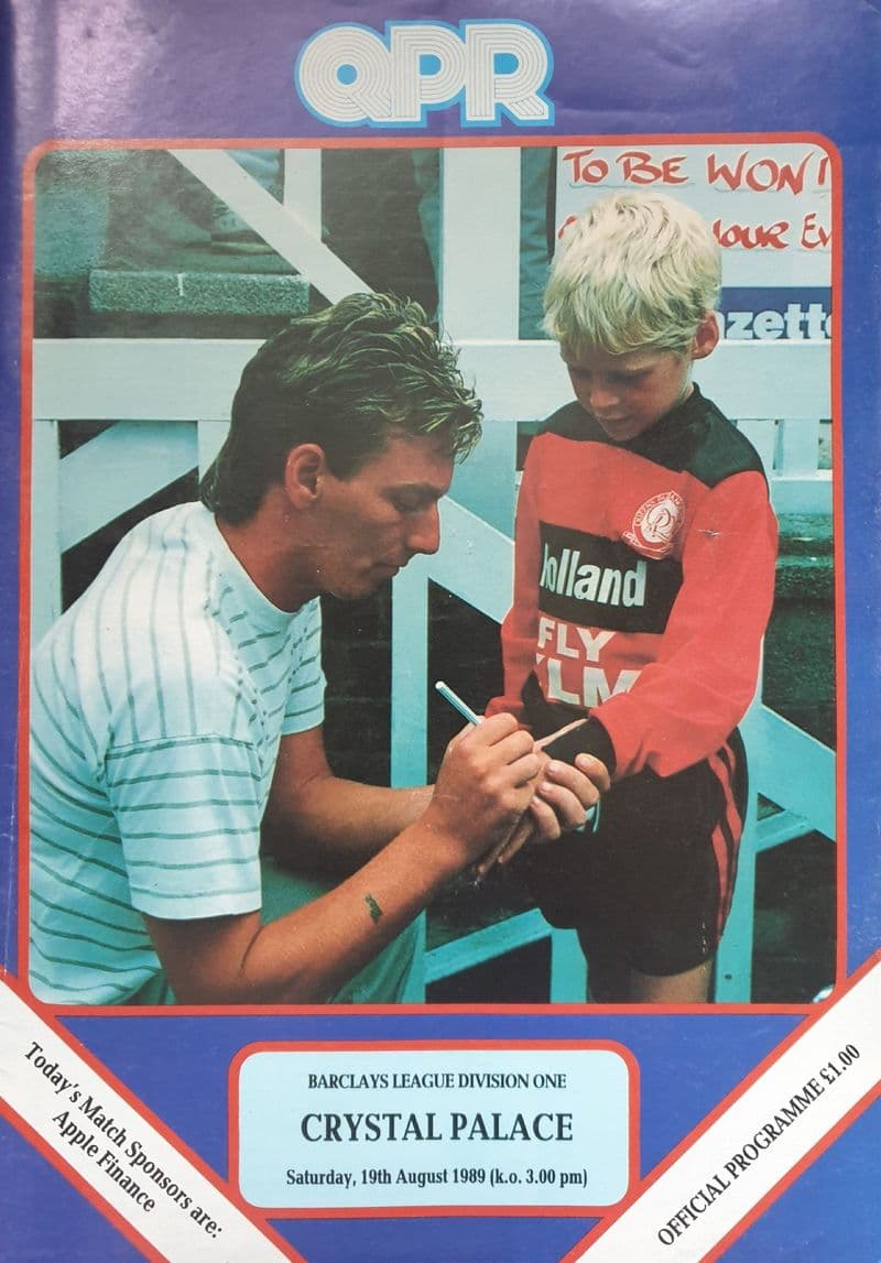 QPR v Crystal Palace, Div 1 (1989, Aug 19th)